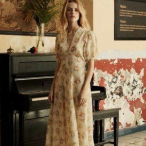 Doen Wisteria Dress Orchard Botanical